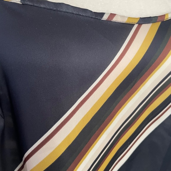 Max and Cleo striped knee length shift dress with tie waist - L - Picture 11 of 14